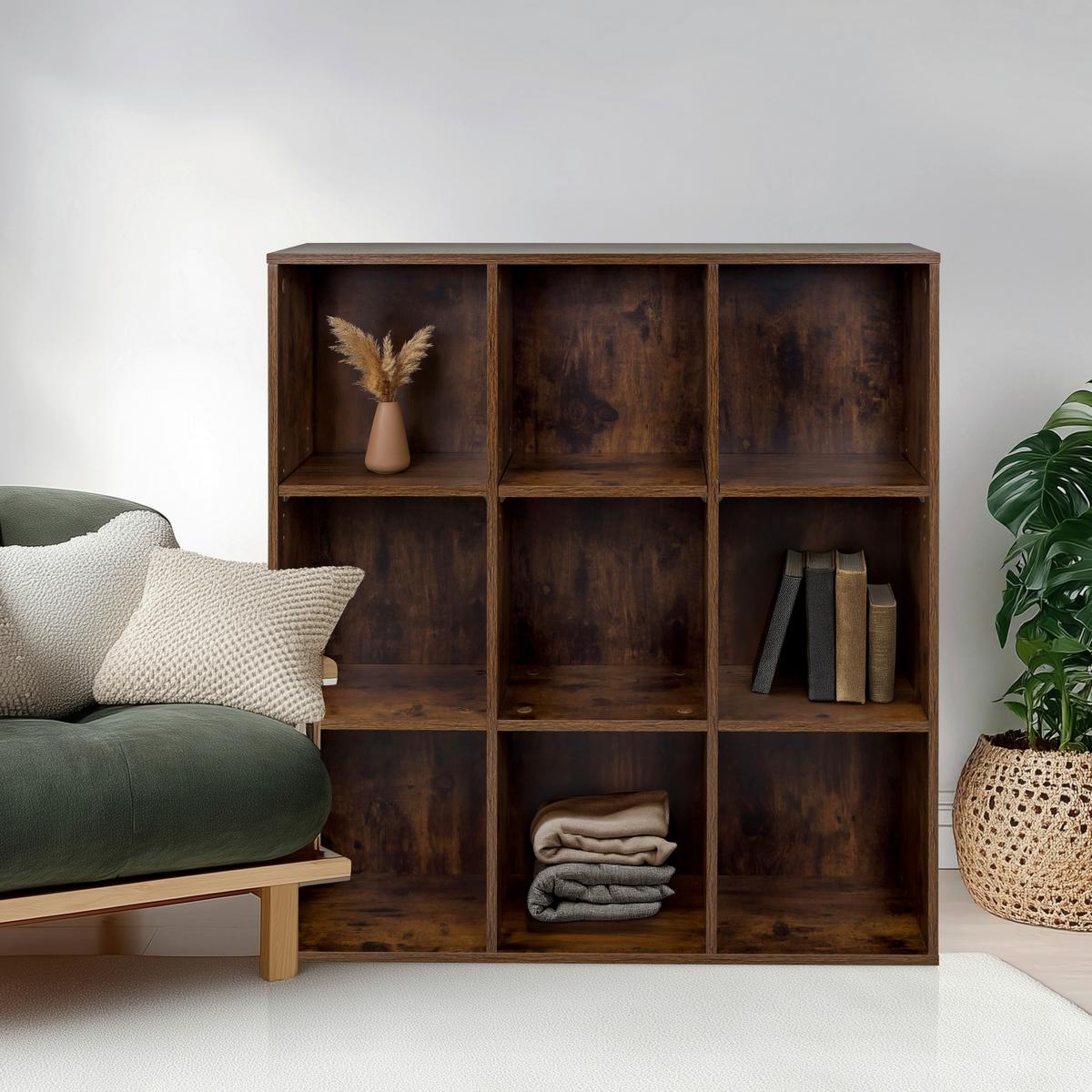 Regal Bjorke, Barva Hrasta - barve hrasta, Moderno, les (97,5/100/30cm) - MID.YOU