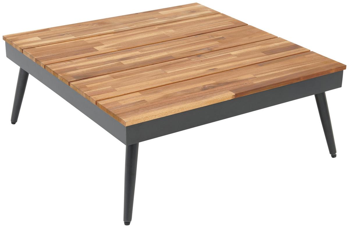Garnitură grădină MANOCA - culoare aluminiu/gri, Modern, lemn/metal (247/247cm) - Beldano