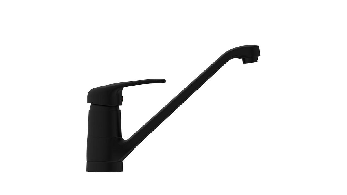 Küchenarmatur Grande in Schwarz matt - Schwarz, Lifestyle, Kunststoff/Metall (5,5/20/27cm) - Schütte