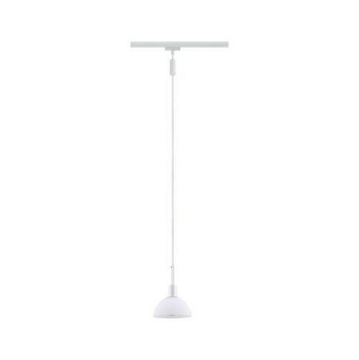 Schienensystem-Hängeleuchte Pendulum Sarrasani max. 20 W - Opal/Weiß, Basics, Glas/Metall (14/140cm) - Paulmann