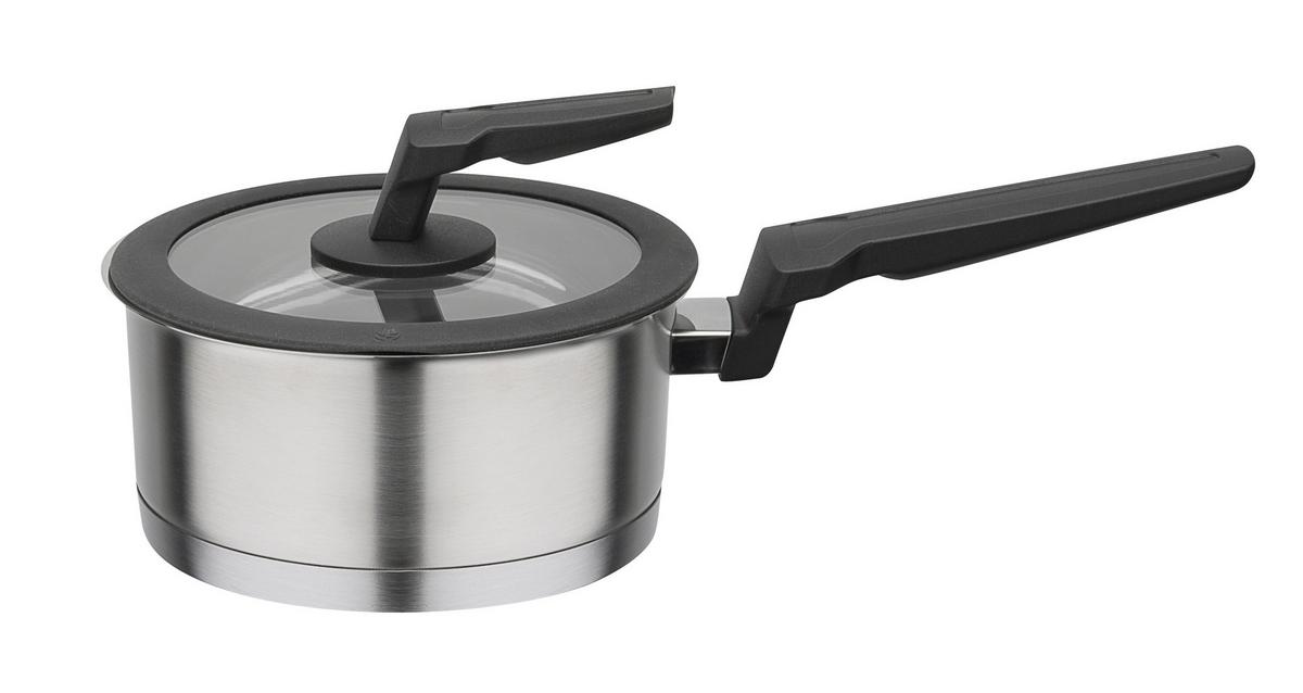 Set Posod Apart, 4-Delni - barve nerjavečega jekla/prozorno, Basics, kovina/steklo - GSW