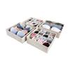FÖRVARINGSLÅDOR SET LOUIS - 4PCS - beige, Modern, papper/textil - Mömax