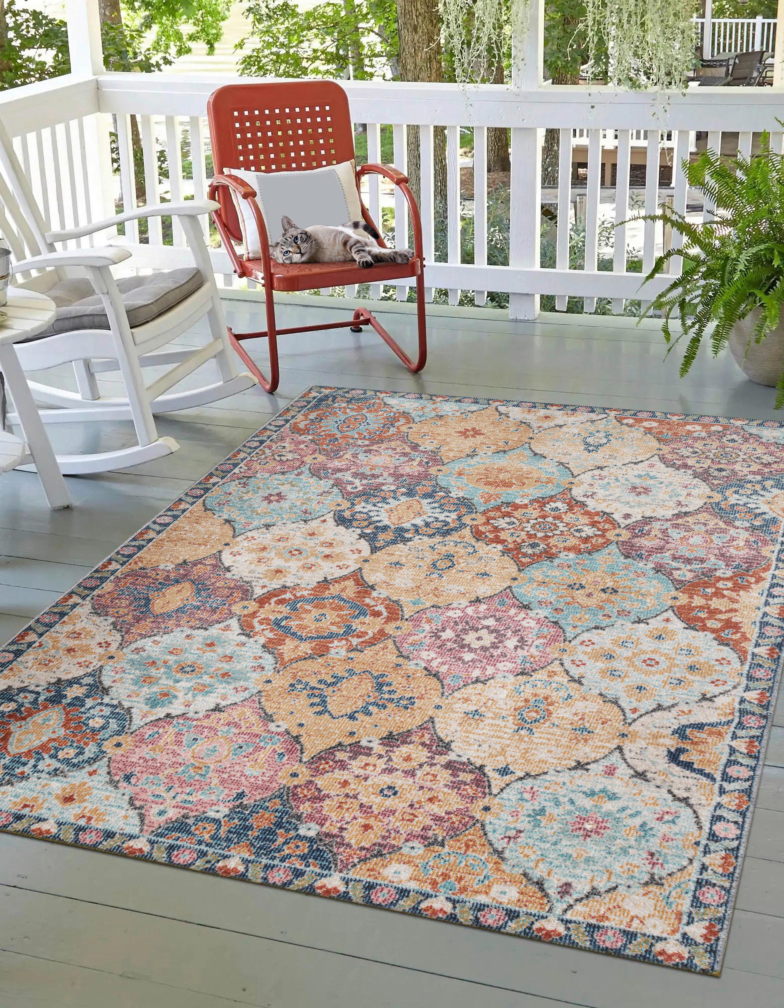 Outdoorteppich Salsa Outdoor Multicolor ca. 140x200cm - Multicolor, KONVENTIONELL, Textil (140/200cm)