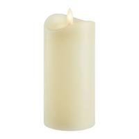 LED Gyertya Sven - krémszínű, Konventionell, természetes anyagok (7/15cm)