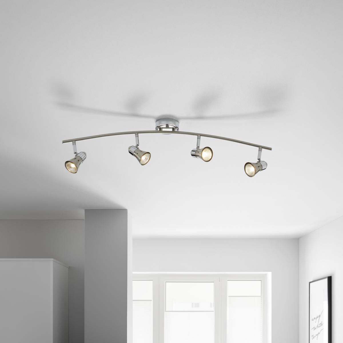 LAMPA SUFITOWA HARVEY - chromowy/niklowy, Modern, metal (78,5/9,5/17,5cm) - Bessagi Home