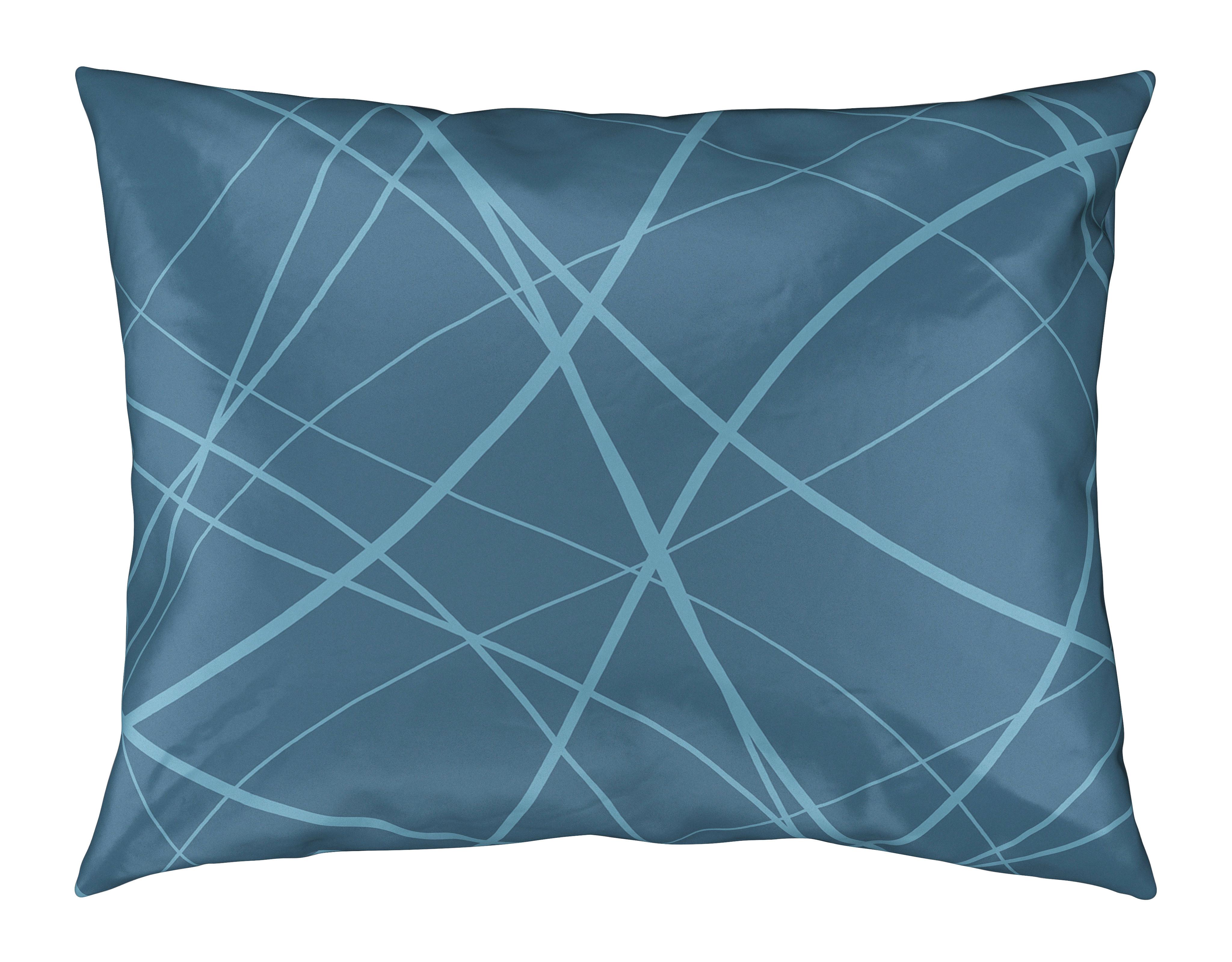 Kissenhülle Alex Design in Blau ca. 40x60cm - Blau, MODERN, Textil (40/60cm) - Premium Living