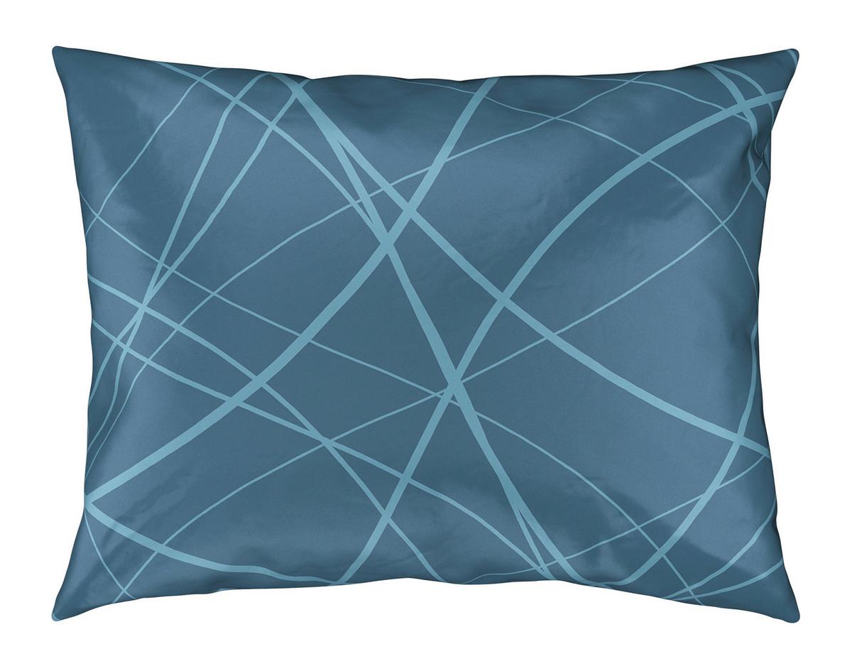 Kissenhülle Alex Design in Blau ca. 40x60cm - Blau, MODERN, Textil (40/60cm) - Premium Living