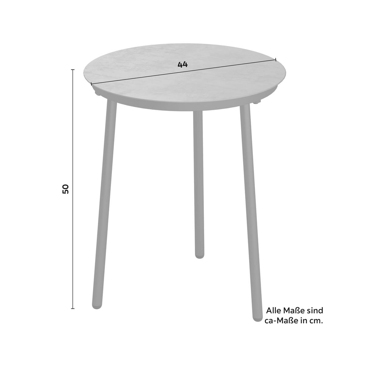 Balkonset Juri in Anthrazit/Hellgrau - Anthrazit/Hellgrau, Modern, Kunststoff/Textil (60/79/64cm) - Mömax