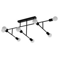 Deckenleuchte Belsiana in Schwarz max. 40 Watt - Schwarz, MODERN, Metall (118/51/35cm)