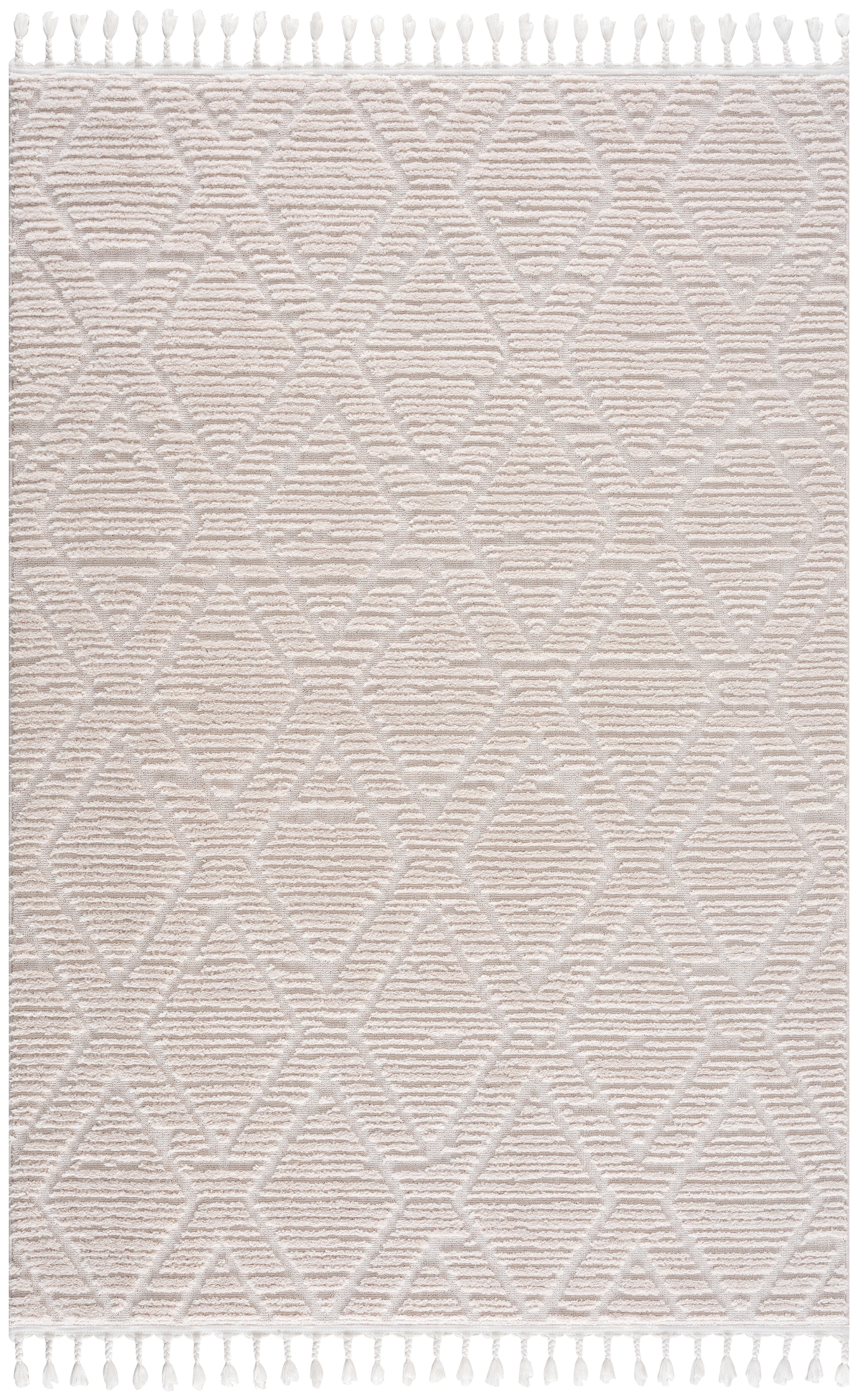 Szőtt Szőnyeg Kb. 80x150cm Giulia 1 - fehér, Modern, textil (80/150cm) - Bessagi Home