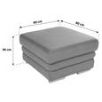 Tabure Victory - krom/bež, Konvencionalno, kovina/tekstil (80/46/80cm) - Premium Living Tabure Victory - krom/bež, Konvencionalno, kovina/tekstil (80/46/80cm) - Premium Living