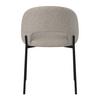 STOL NADIYA - ljusgrå/svart, Modern, metall/trä (52/78/56cm) - Bessagi Home