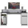 GAMINGBORD TOBI - vit/antracit, Modern, trämaterial (155/92/63cm) - Mömax