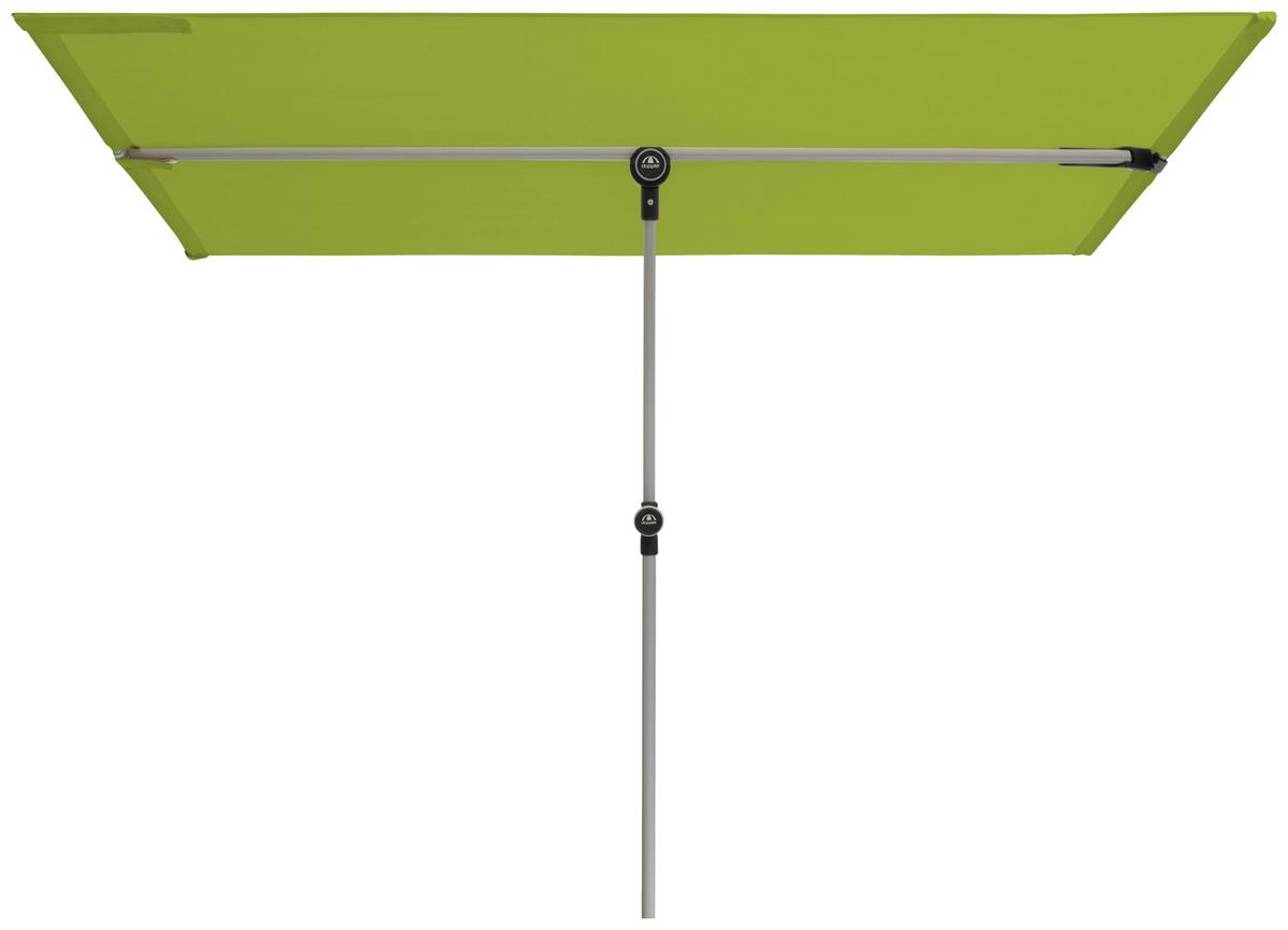 Sonnenschirm Active Balkonblende Grün ca.180x130cm - Alufarben/Grün, Design, Textil/Metall (180/130cm) - KNIRPS