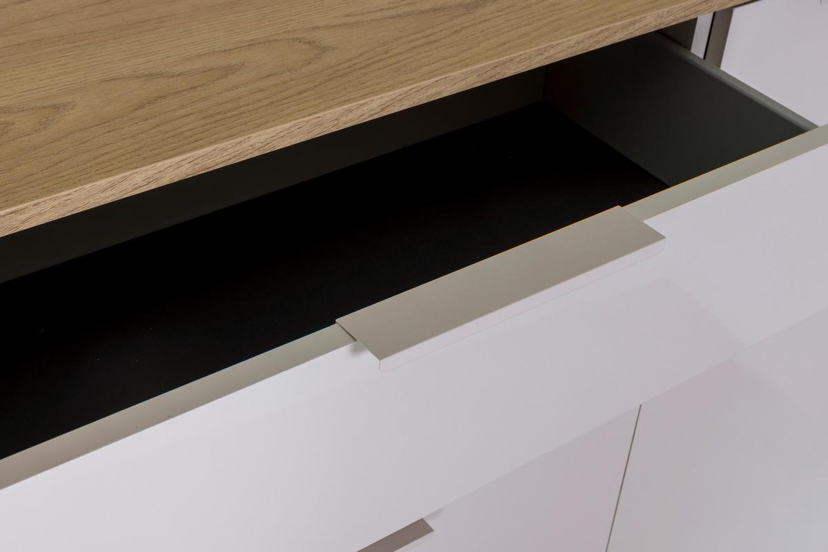 Sideboard Macchiato Eichefarben/Kaschmir - Kaschmir/Eichefarben, MODERN, Holzwerkstoff/Metall (137,4/88,5/35,5cm) - Mömax