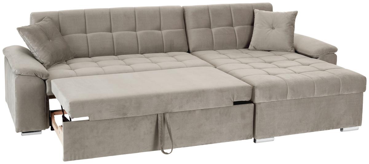 Kutna Garnitura Bali - bež, Trend, tekstil (257/167cm) - Modern Living