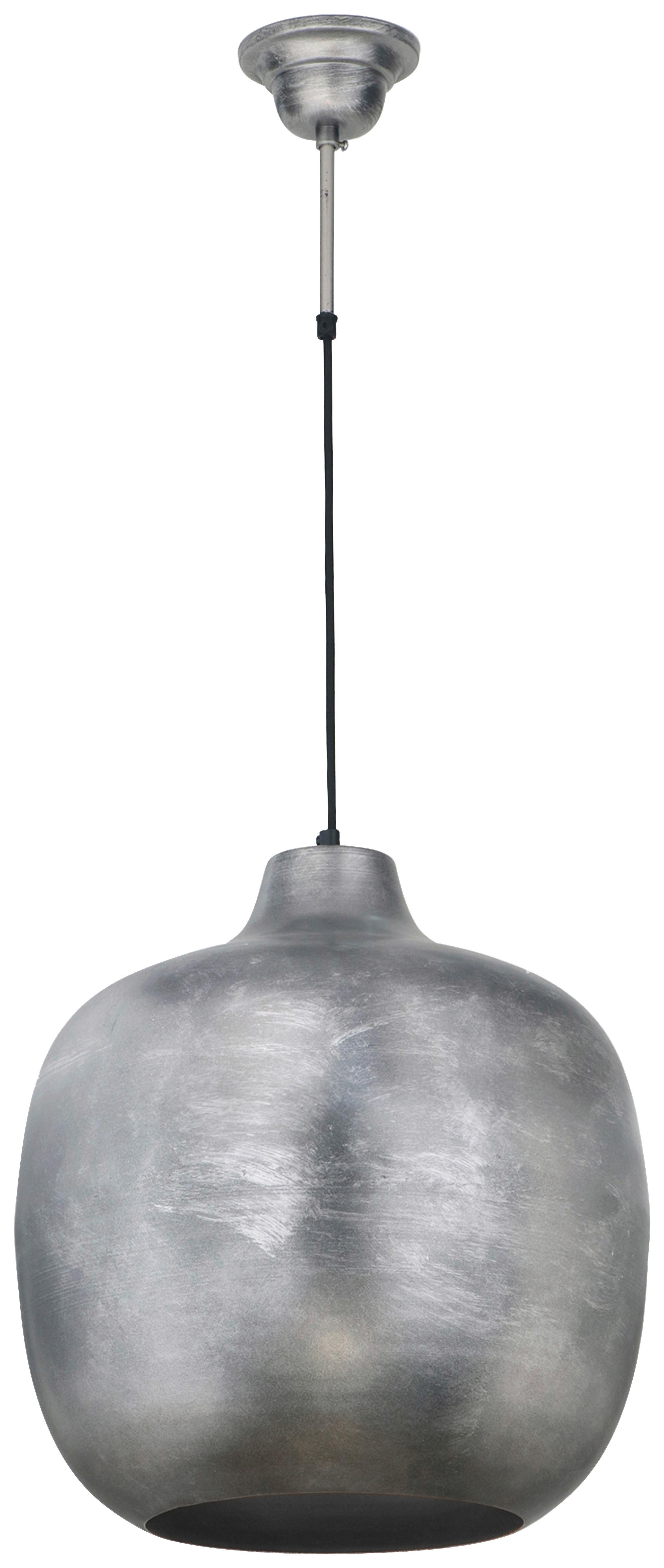 Hängeleuchte Sawyer 125 Silber - Silberfarben, Basics, Metall (40,5/40,5/43cm) - Kayoom
