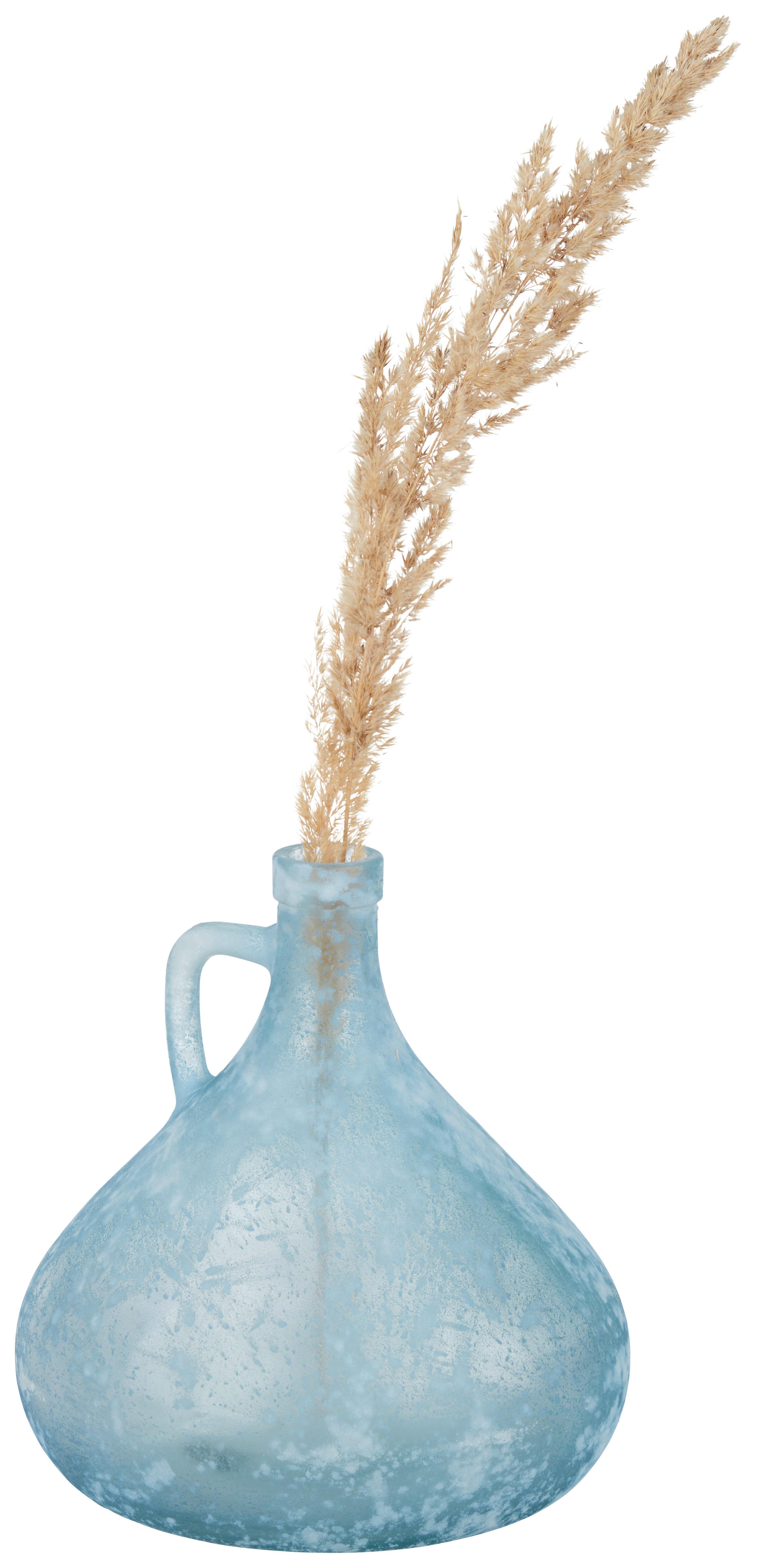 Vaza Jarron - modra, steklo (17,5/18cm) - Premium Living