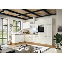 Kotna Kuhinja Premium Marleen, 340x170cm - bela/barve aluminija, Trendi, umetna masa/leseni material (170/340cm) - Respekta