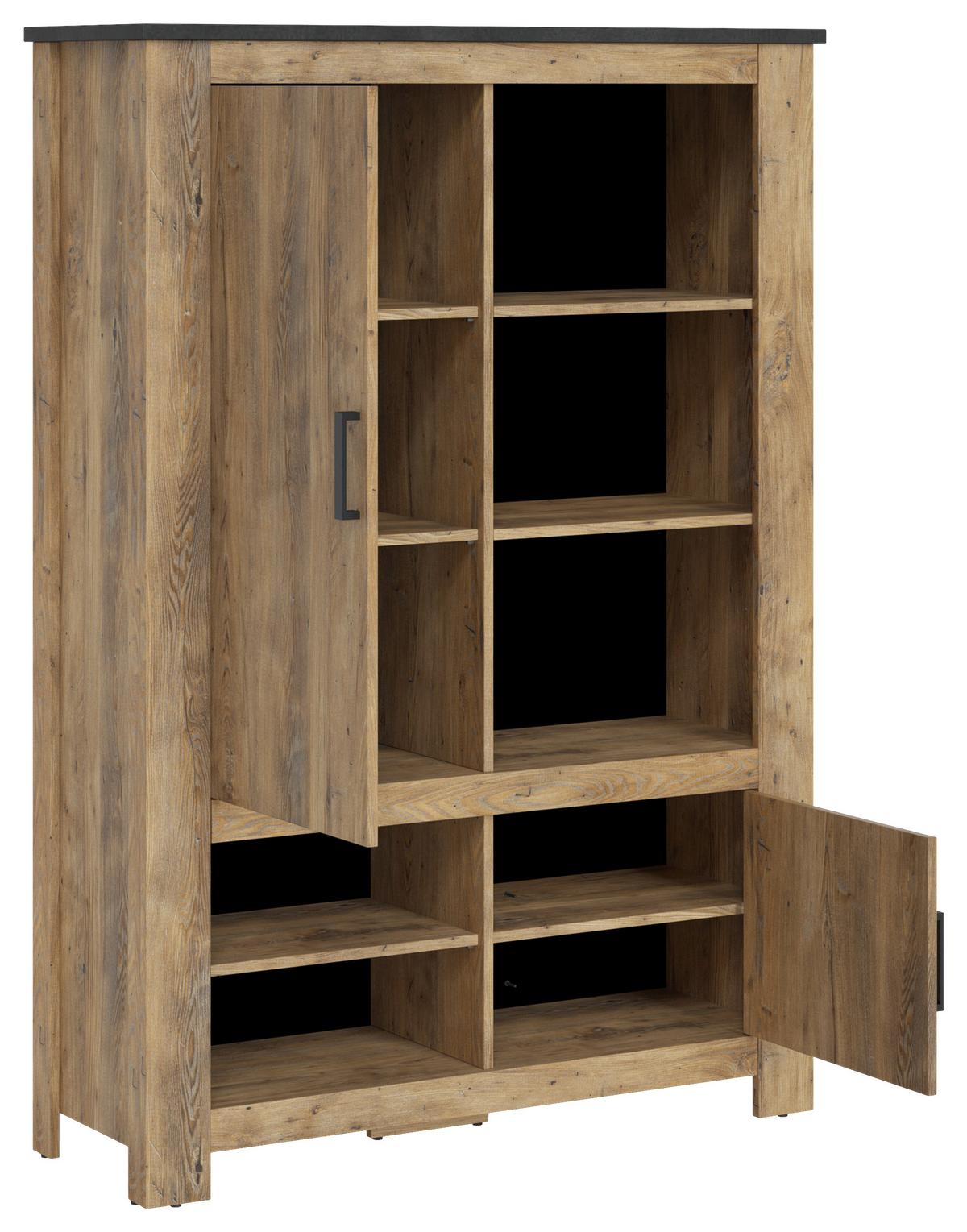 Comodă RAPALLO - castaniu, Modern, material pe bază de lemn (114/162,3/38,5cm) - Modern Living