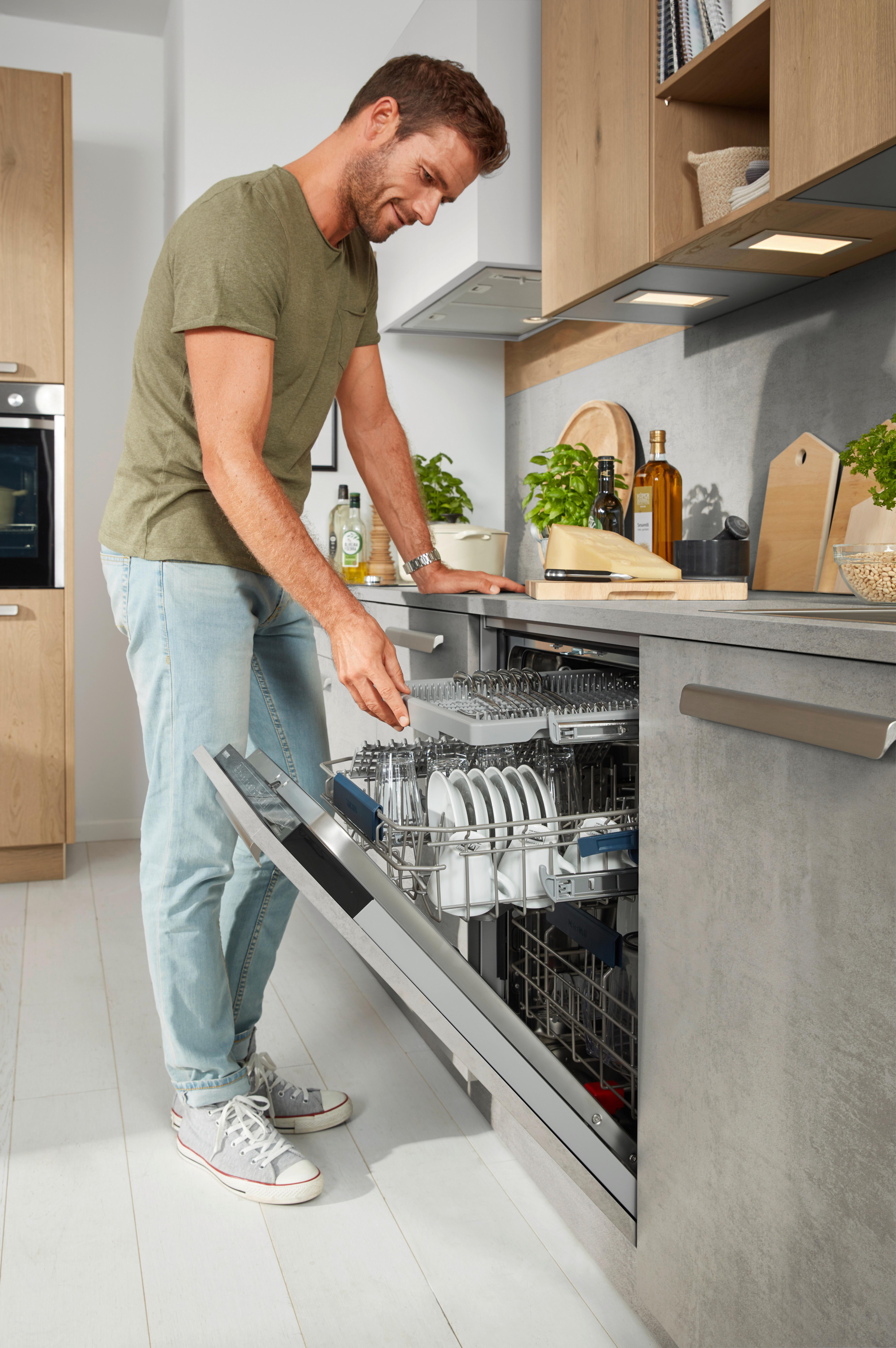 Einbauküche Stone Tavola in Grau/Eichefarben - Eichefarben/Grau, MODERN, Holzwerkstoff - Nolte Küchen