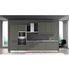 Blok Kuhinja S Aparatima Line 360 - siva/crna, Konvencionalno, metal/drvo (360/216-240/60cm) - Mömax