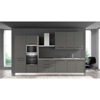 Blok Kuhinja S Aparatima Line 360 - siva/crna, Konvencionalno, metal/drvo (360/216-240/60cm) - Mömax