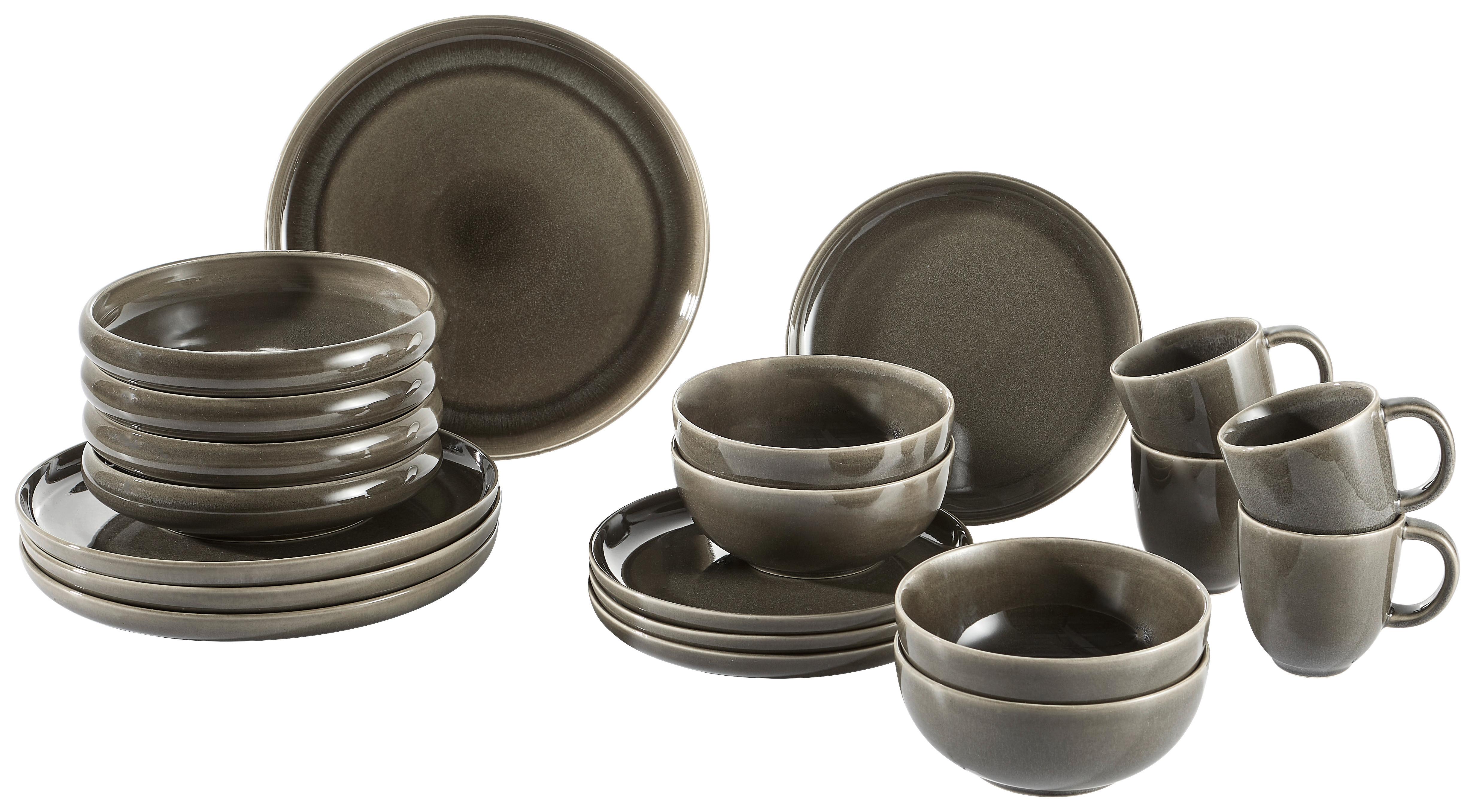 SERWIS OBIADOWO-ŚNIADANIOWY CANJU BLOMUS - szary, Lifestyle, ceramika - Blomus