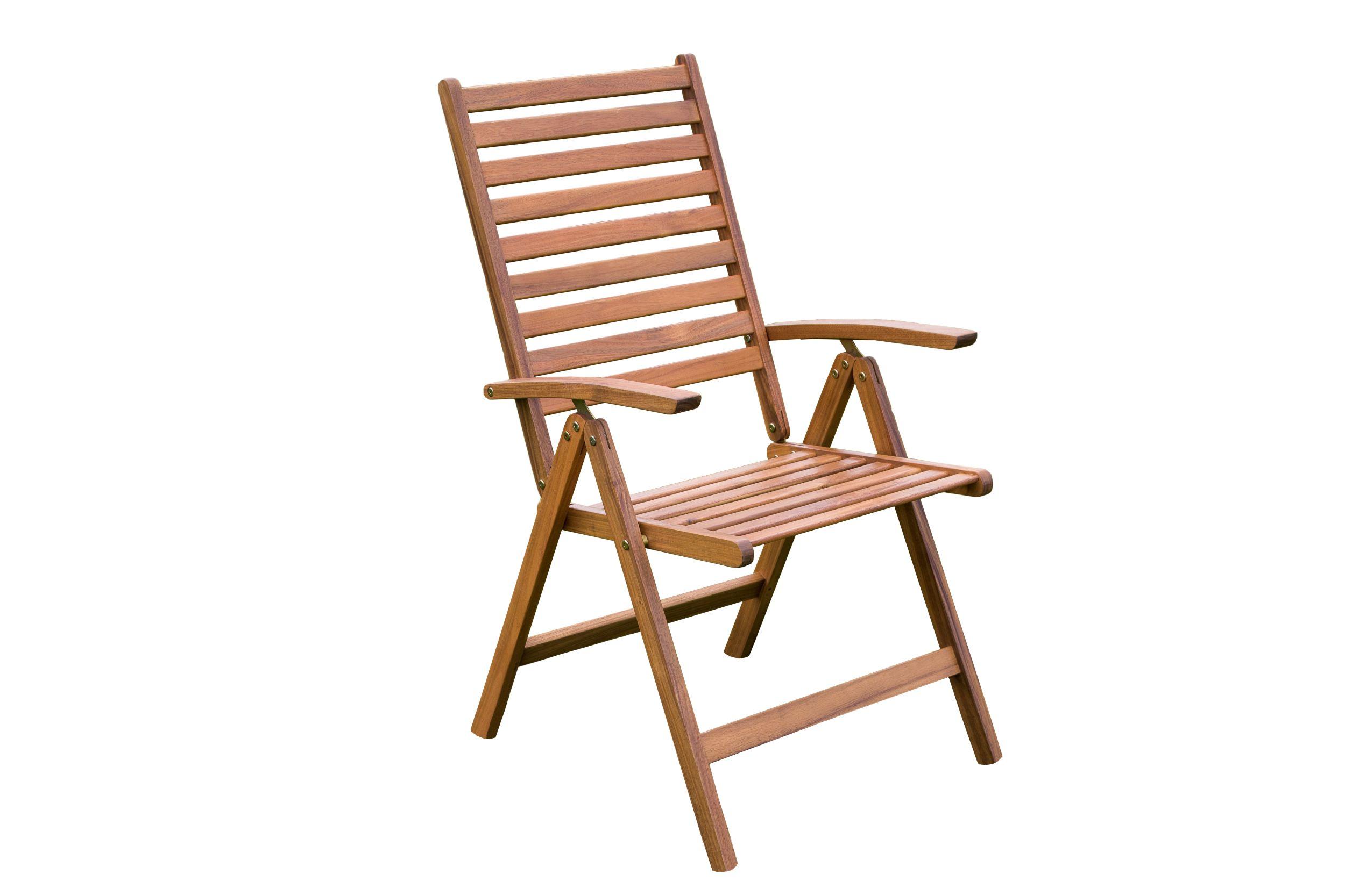 Gartensessel La Plata Eukalyptusholz klappbar - Akaziefarben, ROMANTIK / LANDHAUS, Holz (63/114/95cm) - Gardenson