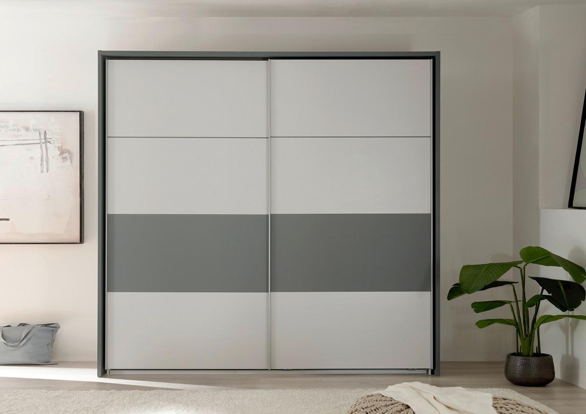 Ormar S Kliznim Vratima Modeste - boje kadulje/svijetlo siva, Moderno, drvni materijal/metal (215/210/60cm)
