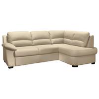Wohnlandschaft "Danilo" , beige - Beige/Schwarz, KONVENTIONELL, Kunststoff/Textil (240/45/165cm) - MID.YOU