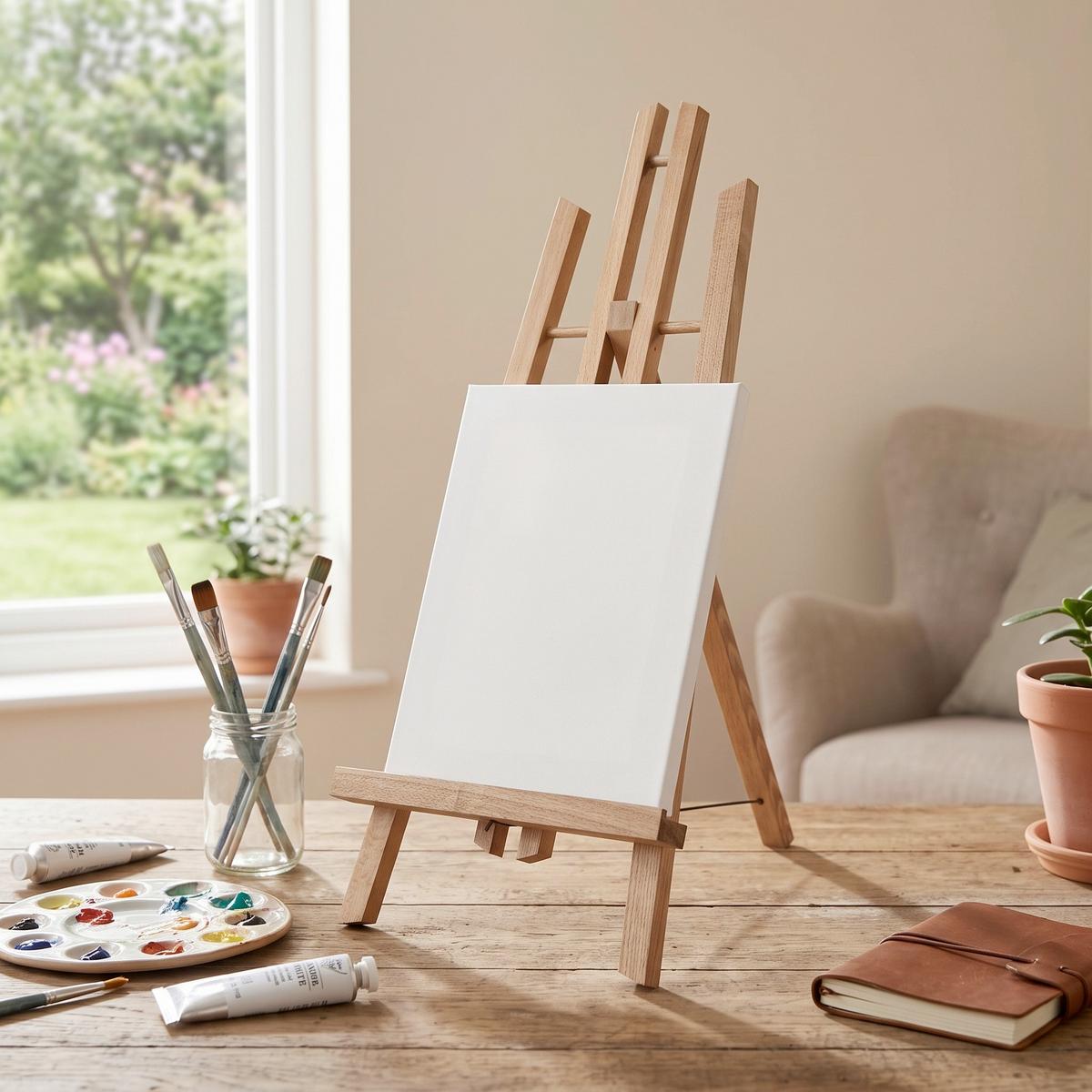 Staffelei Marta aus Holz - Braun, KONVENTIONELL, Holz (50cm) - Modern Living