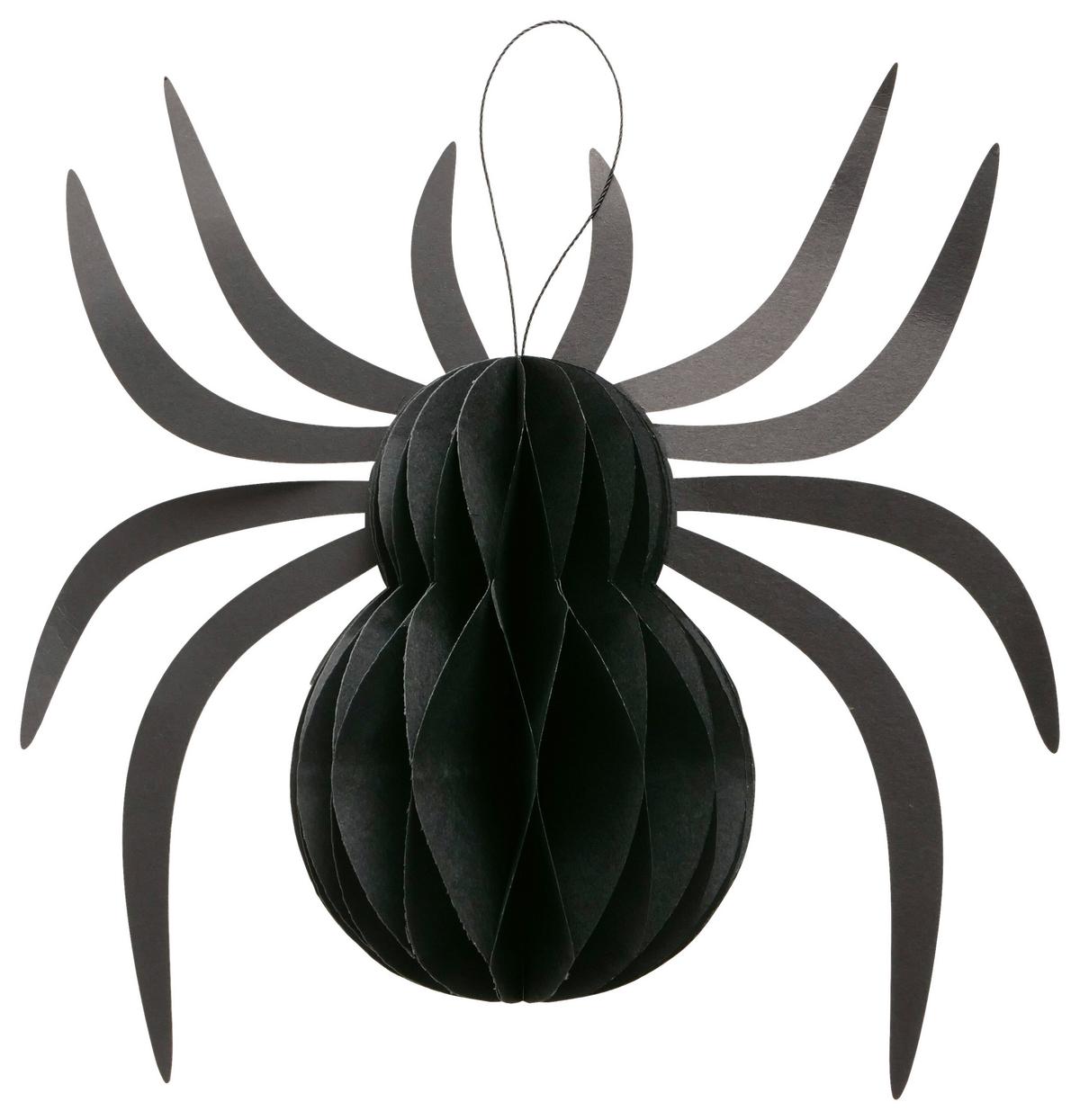 Dekohänger Spidy I Schwarz - Schwarz, Basics, Papier/Kunststoff (25/24/10,4cm) - Mömax