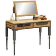 Schreibtisch Naturfarben/Grau - Naturfarben/Grau, LIFESTYLE, Glas/Holz (97/61/71/47/46/15cm) - Premium Living Schreibtisch Naturfarben/Grau - Naturfarben/Grau, LIFESTYLE, Glas/Holz (97/61/71/47/46/15cm) - Premium Living