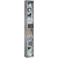 Regal Rasato Xl, Beton - siva, Basics, steklo/leseni material (21/152/20cm) - MID.YOU