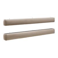 Kopfteil Megan Beige - Beige, Konventionell, Textil (207/18cm) - Premium Living