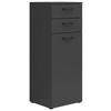Komoda Multi - boje grafita/crna, Moderno, drvni materijal/plastika (45/115/40cm) - Modern Living