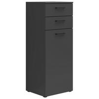 Komoda Multi - boje grafita/crna, Moderno, drvni materijal/plastika (45/115/40cm) - Modern Living