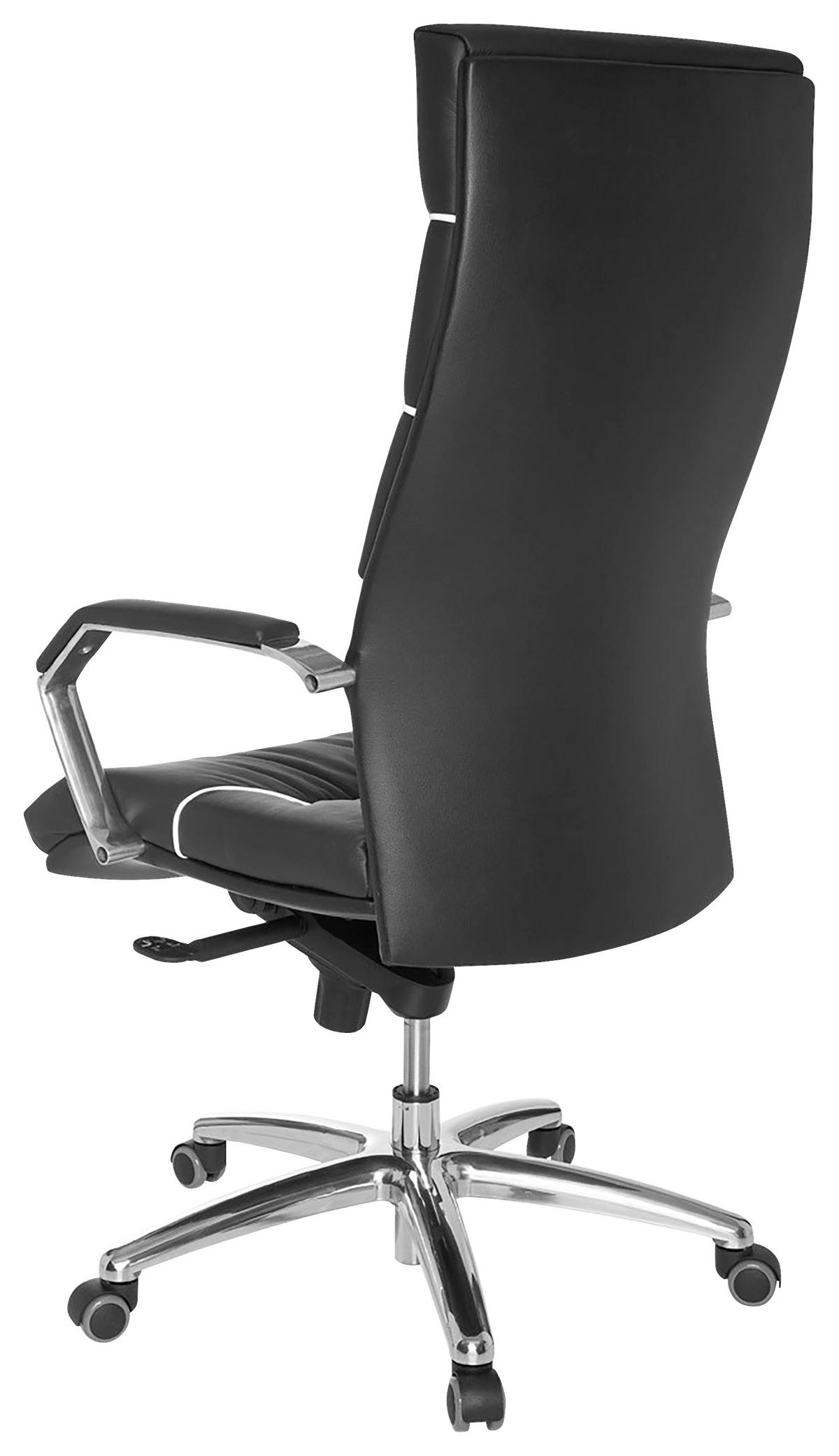 Vrtljivi Stol Ferrol - barve kroma/črna, Design, kovina/umetna masa (60/126/55cm) - MID.YOU