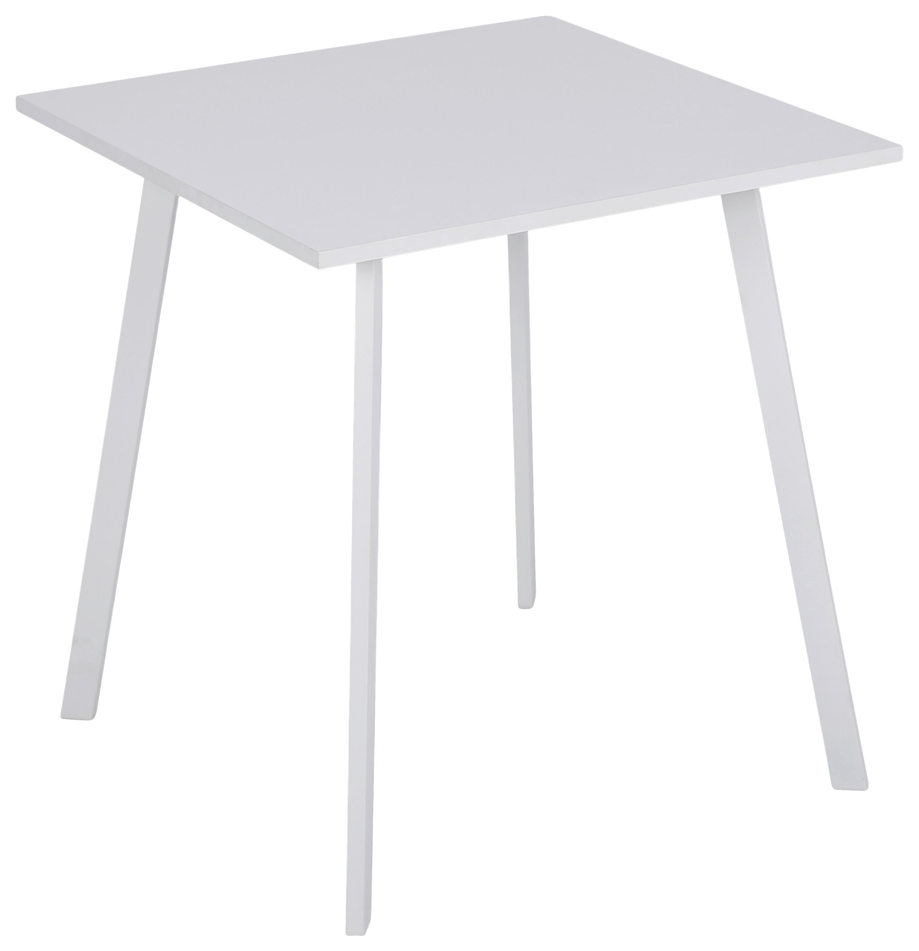 Jedilna Miza Emil -Based- - bela, Design, kovina/leseni material (70/75/70cm) - Based