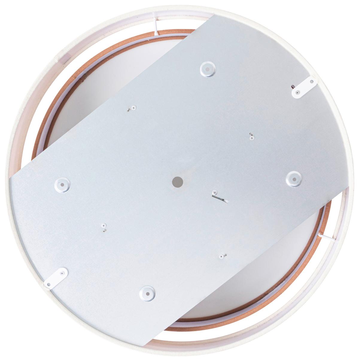 LAMPA SUFITOWA NOEMI - kremowy/terakota, Modern, tworzywo sztuczne/metal (45/13cm) - Novel