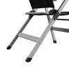 CHAISE DE JARDIN GERI - noir/couleur argent, Basics, métal/textile (74/117/60cm)