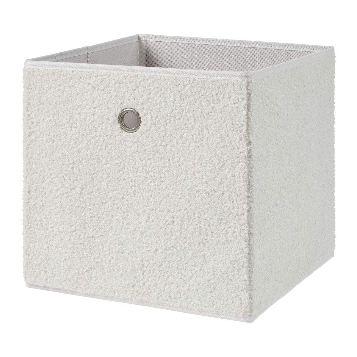 Cutie pliabilă Teddy - Ext - alb, Modern, carton/textil (30/30/30cm) - Mömax