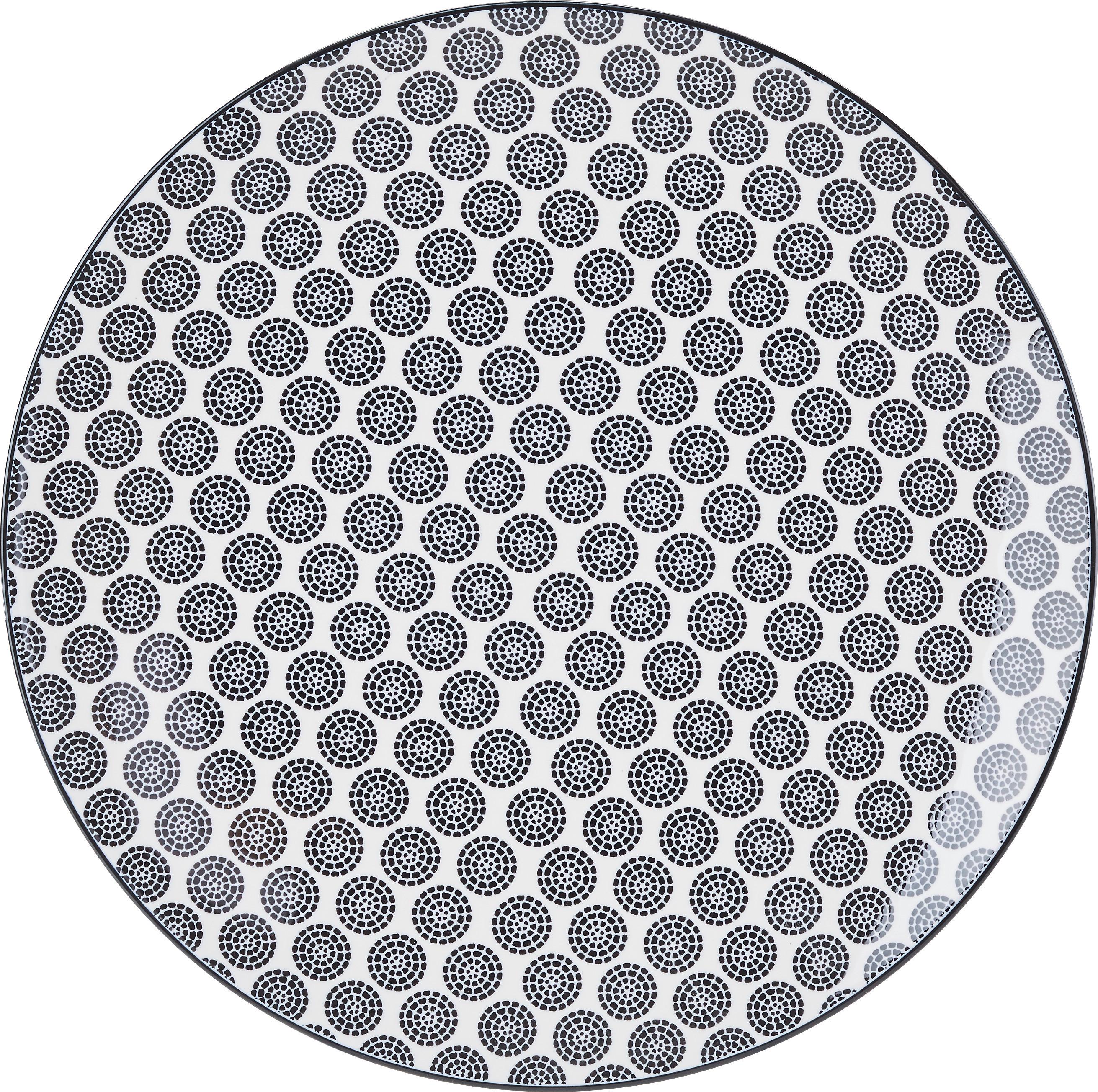 MATTALLRIK SHIVA - vit/svart, Lifestyle, keramik (26/2,5cm) - Modern Living