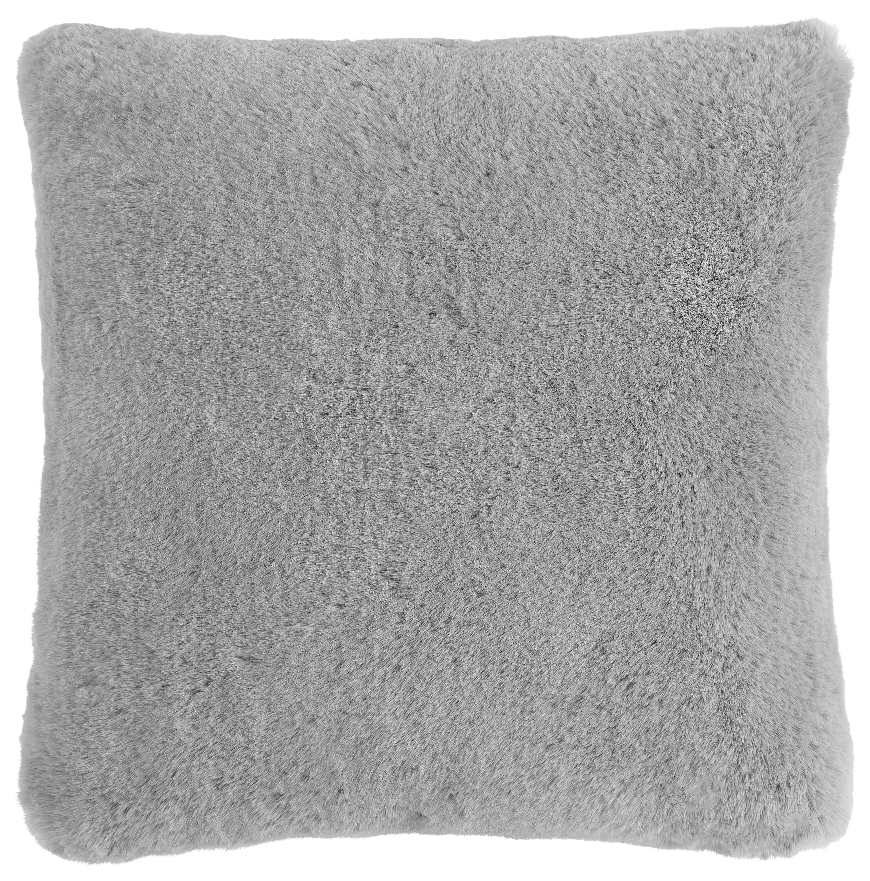 Krznena Blazina Liz - srebrne barve, Moderno, tekstil (45/45cm) - Premium Living