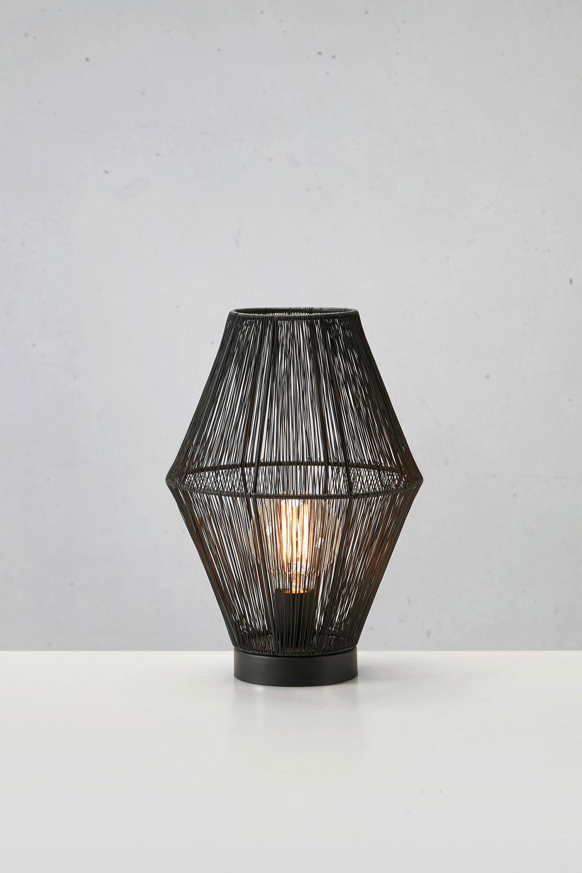 LAMPA STOŁOWA CASA - czarny, Basics, metal (27/38cm) - Markslöjd