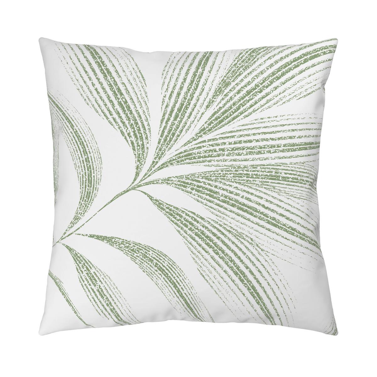 Bettwäsche Melefa Grün/Weiß ca. 135x200cm - Weiß/Grün, KONVENTIONELL, Textil (135/200cm) - Mömax