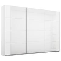 Ormar S Kliznim Vratima Artemis - bijela/bijela visoki sjaj, Moderno, staklo/drvni materijal (271/210/62cm) - Modern Living