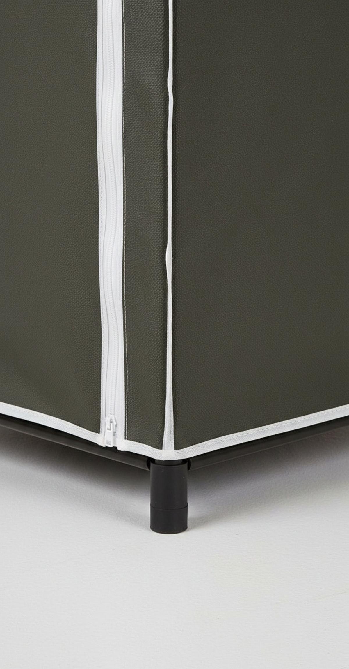 SZAFA MATERIAŁOWA PROMO - szary, Basics, tworzywo sztuczne/metal (75/160/50cm) - Carryhome