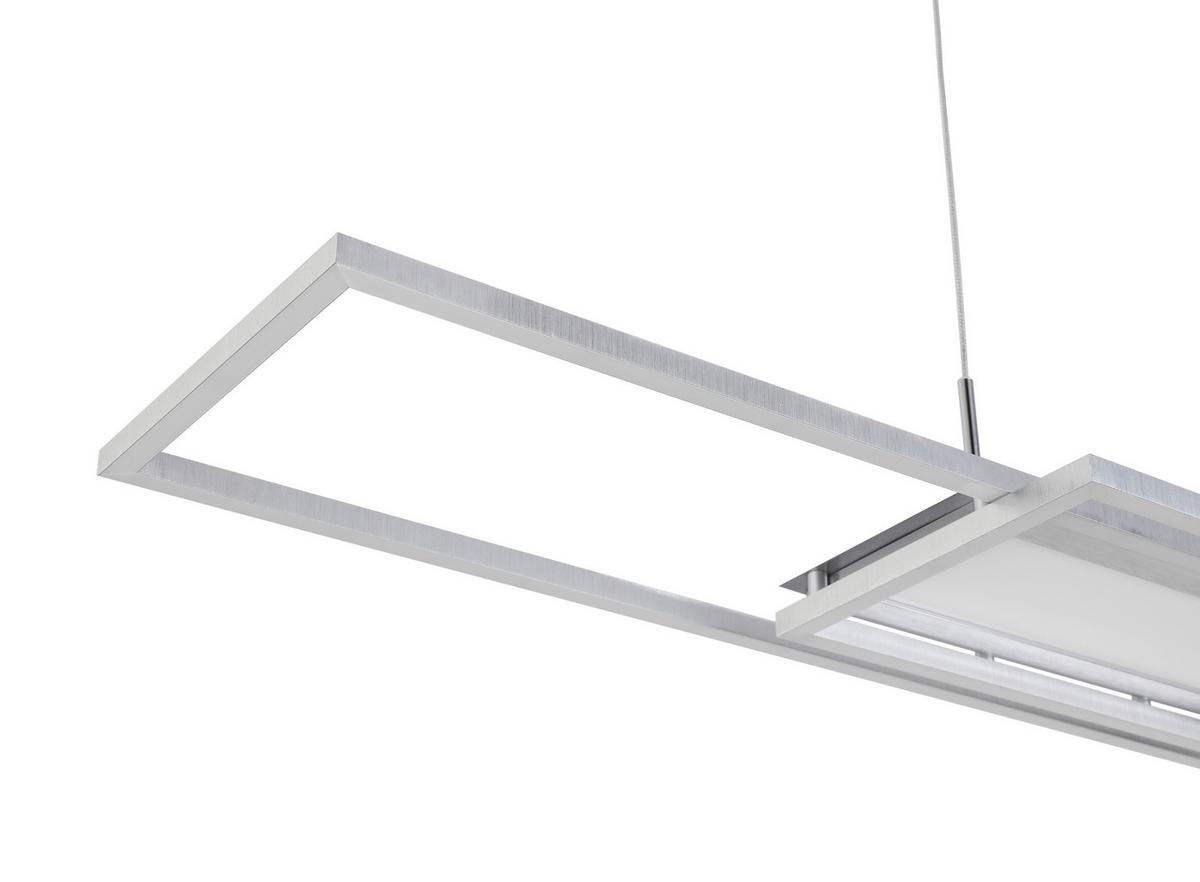 LAMPA WISZĄCA LED NOYA *SBN*SH* - kolor aluminiowy, Trend, tworzywo sztuczne/metal (105/27cm) - Novel